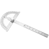 Transportador de acero inoxidable- 0-180 Grado 15 cm Inclinómetro digital Transportador de ángulo Goniómetro Buscador de…